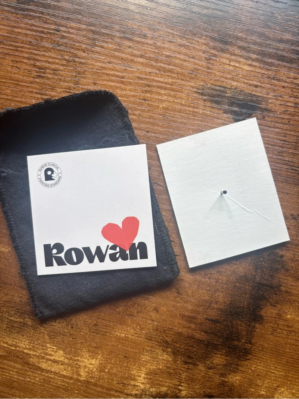 Rowan Titanium sapphire Blue CZ 1.5mm Bezel Flat Back Stud